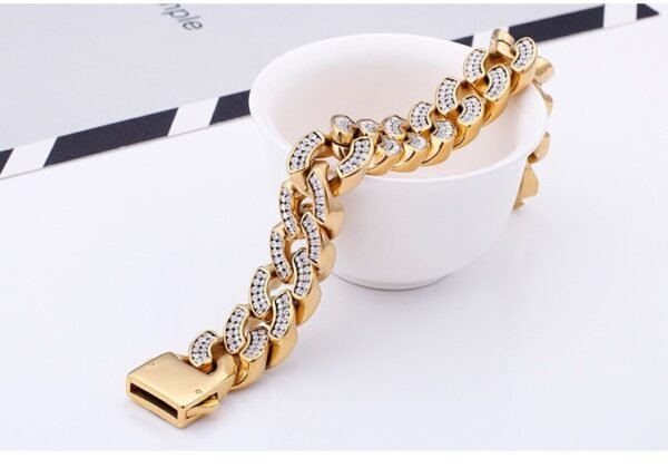20mm Big Iced Cuban Link Bracelet - Image 2