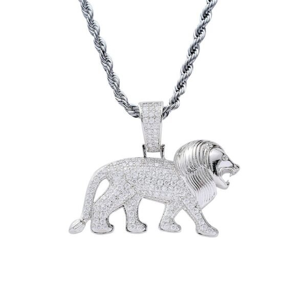 King of the pride Lion Chain Silver