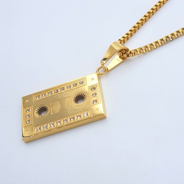 Gold Mini Cassette Tape Chain - Image 2