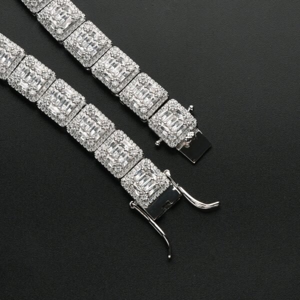 Iced Out Invisible Square Baguette Chain - Image 6