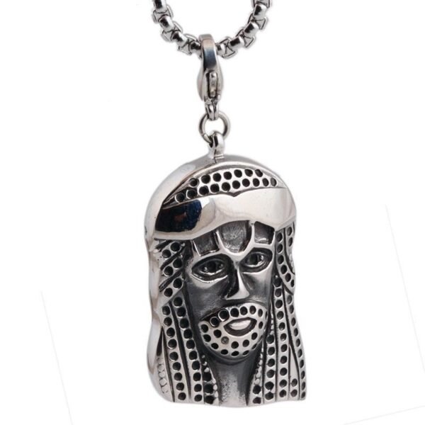 Vintage Silver Jesus Piece Chain