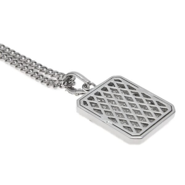 Iced Flooded Cube Pendant with Cuban Chain - Image 3