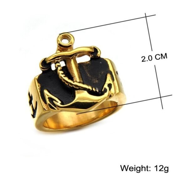 Vintage Pirate Ahoy Anchor Ring - Image 7