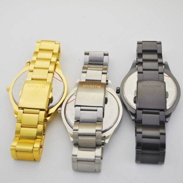 Gold Black Dial Classic Chrono Watch By MVMT - Image 5