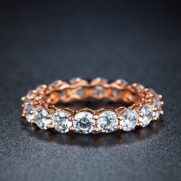 Double Stackable Tennis Pinky Ring - Image 6