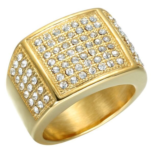 Classic "Don Mafo II" Signet Diamond Ring - Image 7