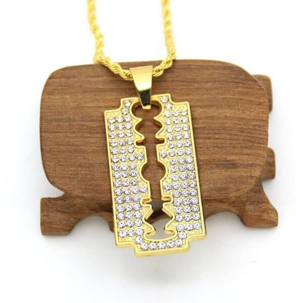 Iced out Razor Blade Chain - Image 3