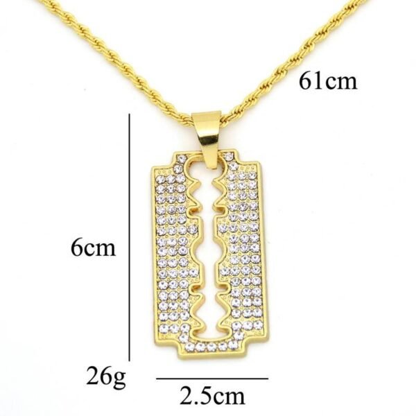 Iced out Razor Blade Chain - Image 5