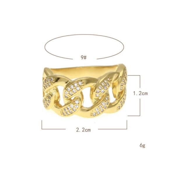 Vogue Iced Out Miami Cuban Ring - Image 7