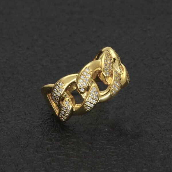 Vogue Iced Out Miami Cuban Ring - Image 2