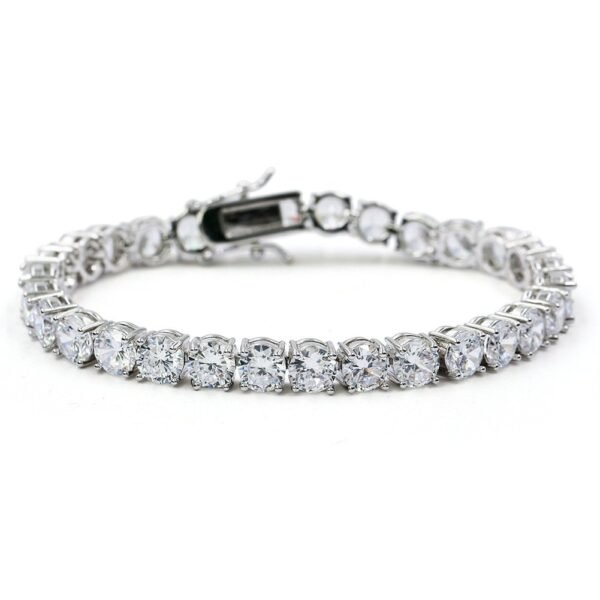 Silver Single Row Vogue Tennis Bracelet