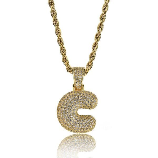Iced Out Bubble Alphabet Chain - Image 4