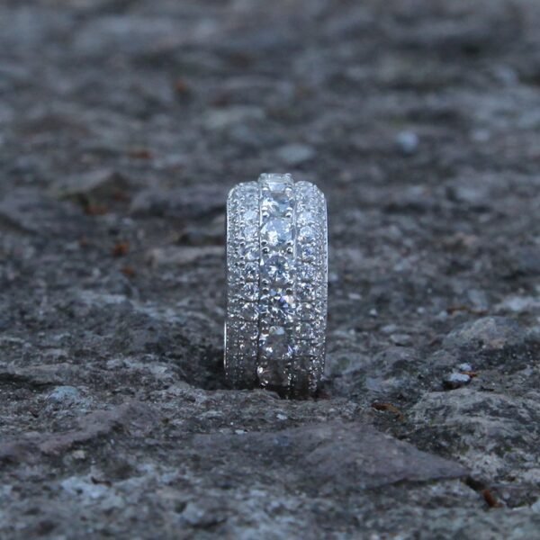 925 Silver Iced Out Paved Setting Ring - Image 4