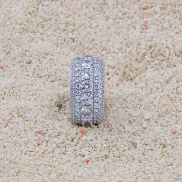 925 Silver Iced Out Paved Setting Ring - Image 3