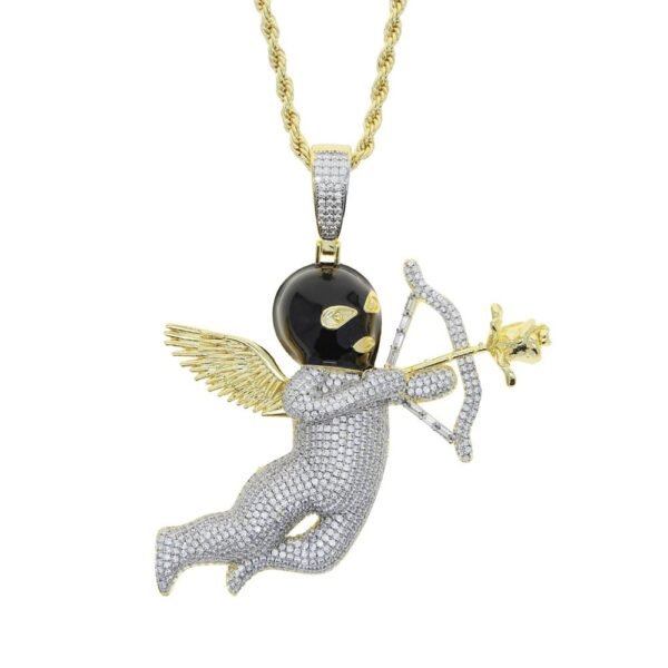 Iced Out "Arrow Thug Angel" Necklace - Image 2