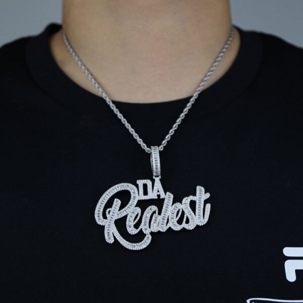 Iced Out Baguette "Da Realest" Necklace - Image 4