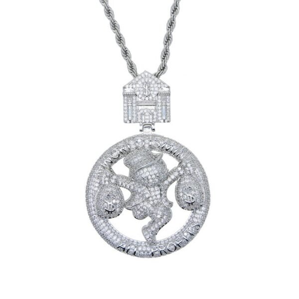 Iced Out "World Is Mine, All Profit" Necklace