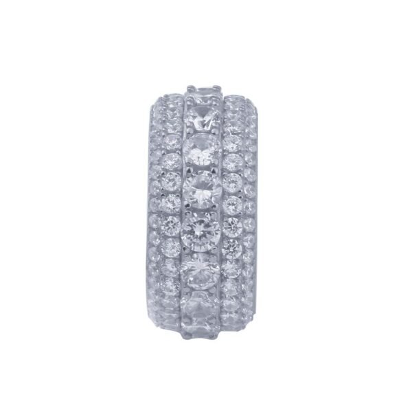 925 Silver Iced Out Paved Setting Ring
