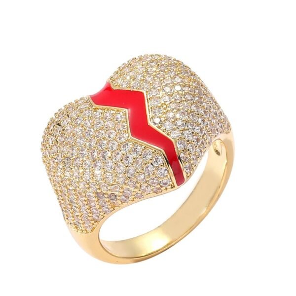 Iced Out "Heart Break" Statement Ring - Image 4