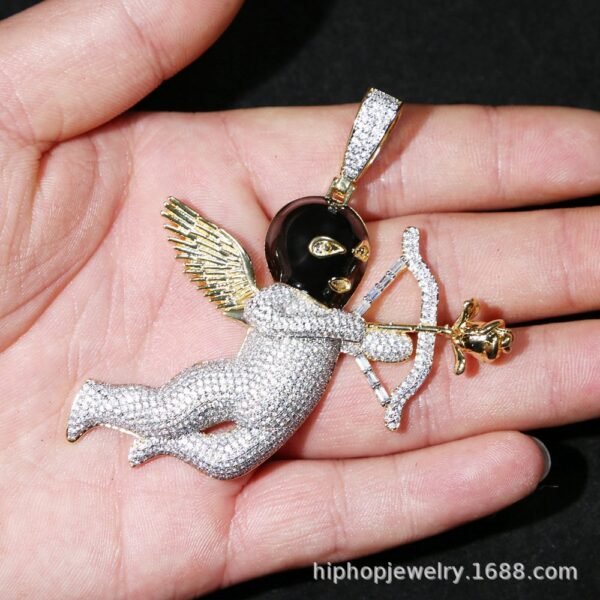 Iced Out "Arrow Thug Angel" Necklace - Image 5