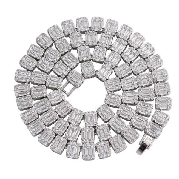 Rozay Invisible Baguette Diamond Chain - Image 3