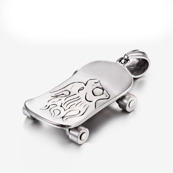 Gothic Silver Skaters Skateboard Chain - Image 5